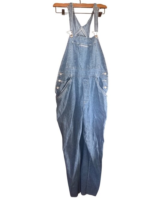 Old Navy Pants - Old Navy Denim Overalls Medium Blue Cotton Vintage Workwear Style VTG 90's Y2K